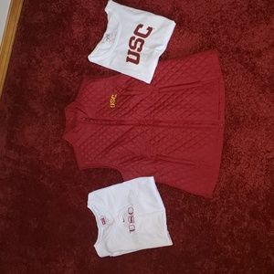 USC Bundle Vest & 2 T-shirts size Medium